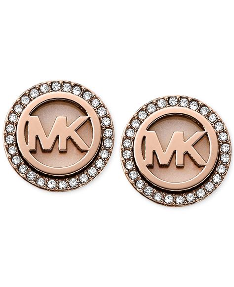 michael kors gold ohrringe|macy's Michael Kors earrings.